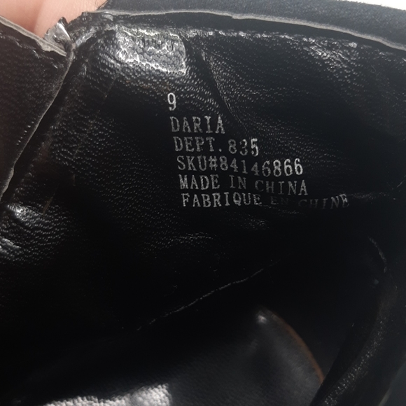 High Heel Ankle Boot Black with Suede top - Picture 8 of 8